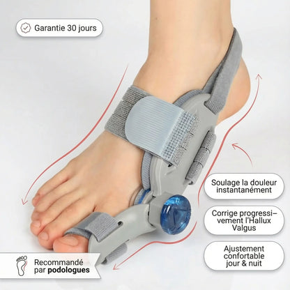 Halluflex™ Pro | Correcteur d'Oignon & Redresseur d'Orteil (Nuit)